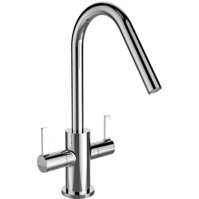 Bristan Cashew Mono Kitchen Sink Mixer Tap Double Lever Modern EasyFit Chrome - Image 1 of 4