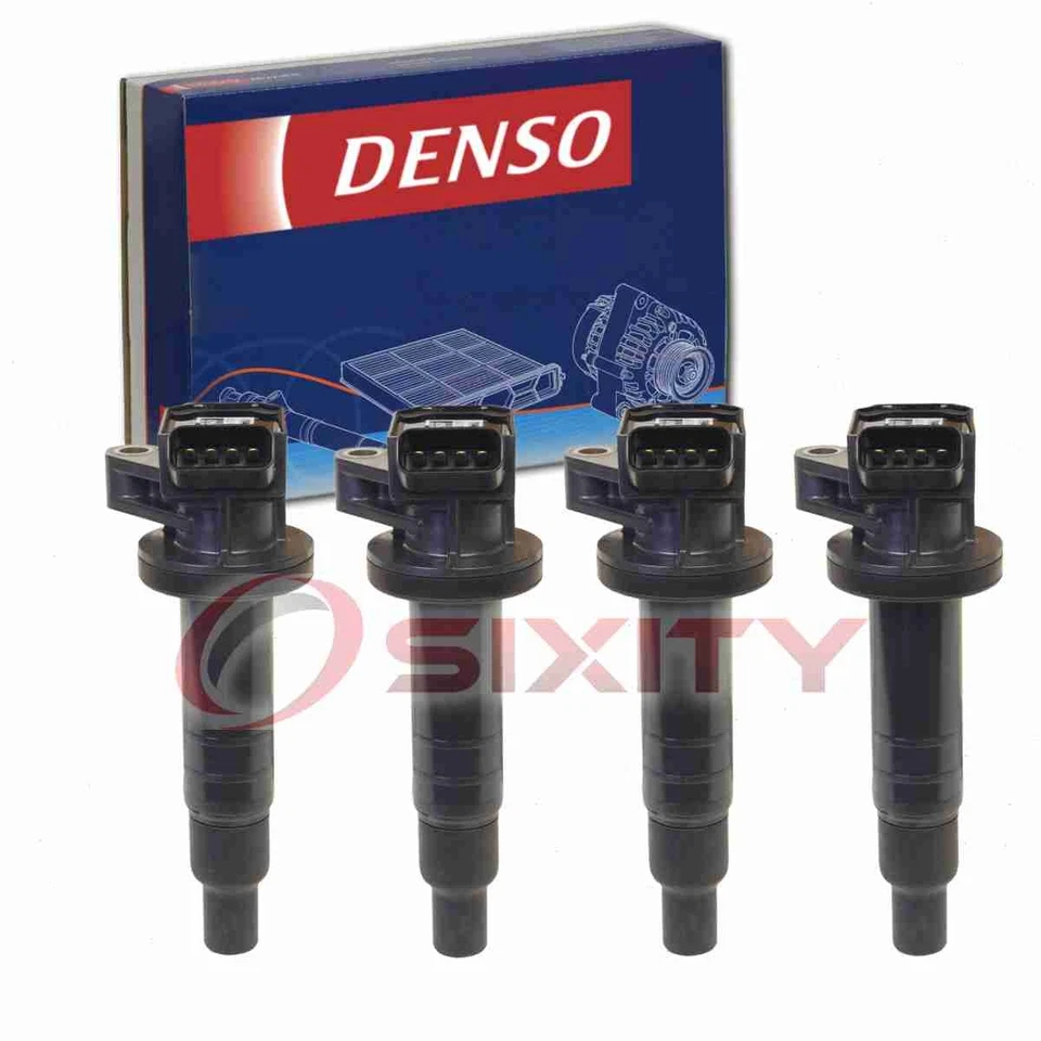 Bobinas de ignição direta Denso 4 peças para 2000-2002 Chevrolet Prizm 1.8L L4 Spark NZ - Imagem 1 de 4