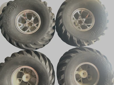 1/10 scale rc truck wheels and tires - Image 1 of 2