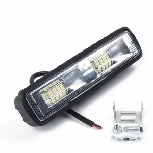 12V-24V 48W 16 LED Car SUV Flood Beam Work Light Driving Fog Lamp Bar 150 * 35mm - Picture 1 of 12