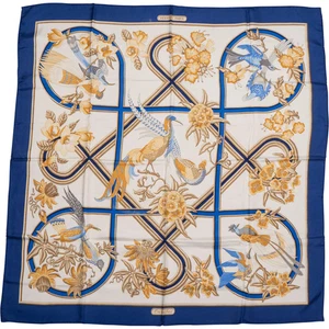 Hermès Classic "Caraibes" Silk Carre 90 Scarf Tuch Schal - Bild 1 von 5