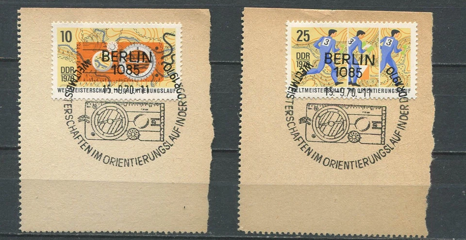 Germany - DDR : World Orienting Championship set from 1970 - fancy cancels - CTO - Image 1 of 1