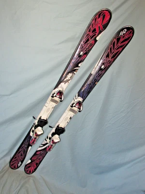 K2 FREE LUV T:Nine T9 Mujer Esquís 142cm con Marker ERS 11.0 Fijaciones Ajustables~ Foto 1 de 4