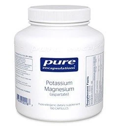 Asparato de potássio/magnésio Pure Encapsulations 180 Vegcap - Imagem 1 de 1