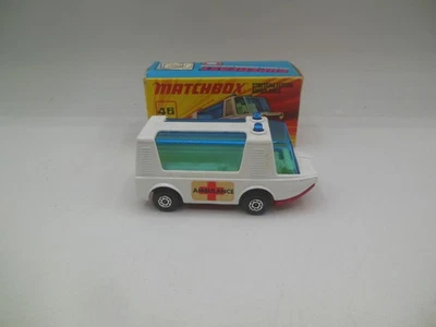 Matchbox Superfast MB 48 b Stretcha Fetcha Ambulance Red Cross Ambulance Labels - Image 1 of 4
