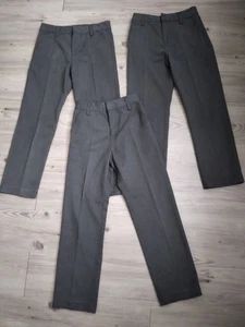Boys Charcoal School Uniform Trousers Bundle NEXT 9 Years - Picture 1 of 5