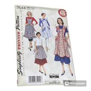 Simplicity Pattern Vintage Aprons 3544 Women’s S M L Uncut 1952 1948 Designer - Picture 1 of 9