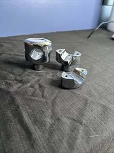 Harley Davidson Motorcycle Handlebar Risers 1.5" Chrome - Picture 1 of 11
