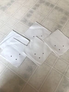 Vintage Linen Embroidered Red Dots napkins Set Of 5  11 x 12 - Picture 1 of 3