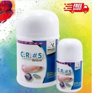 C.R.#5 GRANA Comida para peces en polvo Aumento de vitaminas Potenciador de todos los colores Reproducción - Imagen 1 de 25