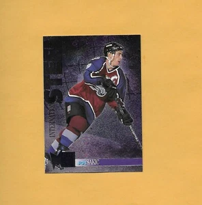 95-96 Fleer Metal INTERNATIONAL STEEL Card #18 JOE SAKIC COLORADO - Imagen 1 de 1