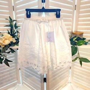 LACE THE LABEL WHITE LACE SHORTS SIZE SMALL (STRETCH) RETAIL $290 - Picture 1 of 6