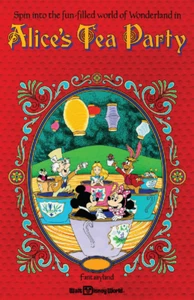 Fantasyland Alice's Tea Party Disney 13x19 Poster Print - Satin Finish - Picture 1 of 3