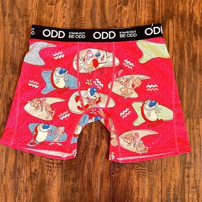 Calzoncillos boxer Ren and Stimpy para hombre grandes Nickelodeon Odd Sox retro años 90 ligeros Foto 1 de 4