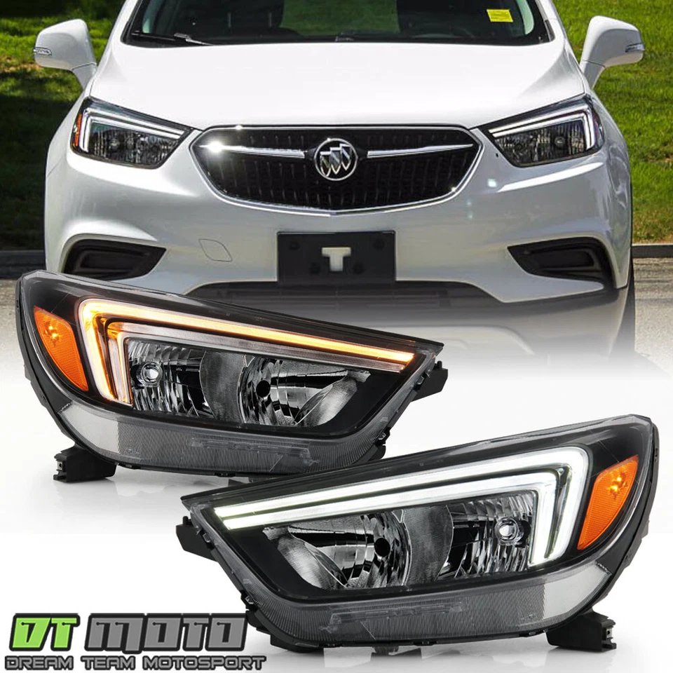 Juego de faros delanteros LED DRL modelo halógeno Buick Encore 2017-2022 izquierda+derecha Foto 1 de 4