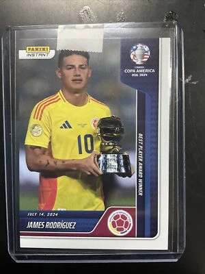 2024 Panini Instant Copa #48 James Rodriguez /121 Best Player Award MVP Colombia - Image 1 of 2