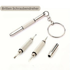 Brillen Schraubendreher 3in1 für Schlüsselbund Werkzeug Kreuzschlitz Schlitz