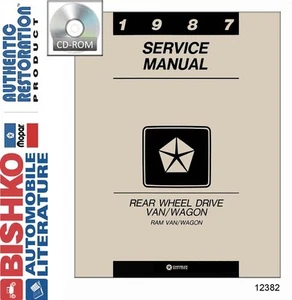 1987 Dodge B Van Shop Service Repair Manual CD Engine Drivetrain Wiring OEM - Picture 1 of 1