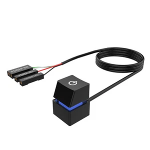 2 m LED-Licht-Desktop-Computer-Motherboard-externer Schalter-Knopf-Verlängerungs - Afbeelding 1 van 10