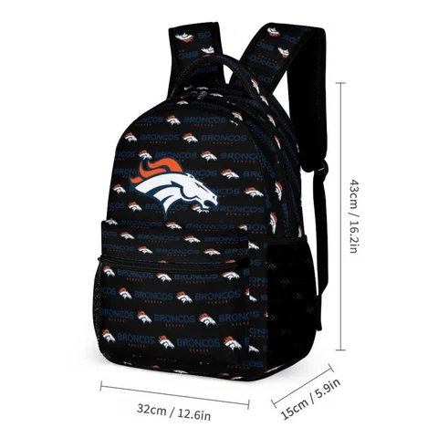 Denver Broncos High Quality Children's Schoolbag Travel Backpack,fans Gift Cover