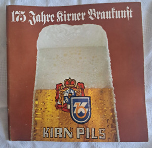 Kirner Bier, Kirner Pils, Jubiläumsbroschüre 175 Jahre, v. 1973, guter Zustand