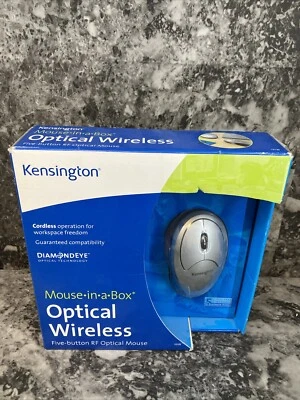Brand New Kensington Mouse-in-a-Box K72125 Wireless Optical Mouse - Image 1 of 4