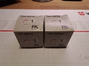 2 Stück FN Light 18LED`S 5cm MR16 12V 2,0W GX5,3 Neu+OVP - Bild 1 von 6