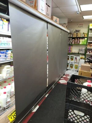 YOK SOLUTIONS LLC 4' {48"} x 7' {84"} Rolling NIGHT COVER for Open Display Refrigerated show Case.