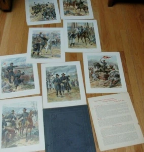 1897 8 Grandes Comandantes de la Unión en 8 Grandes Batallas de la Guerra Civil Impresiones Ogden - Imagen 1 de 12