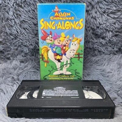 Alvin and the Chipmunks Sing-Alongs Ragtime Cowboy Joe VHS Tape 1993 Show - Image 1 of 4