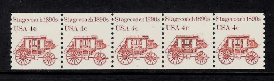 USA PNC SC# 1898A STAGECOACH 4c -W. A.- PNC5 MNH - PL# 1 - Image 1 of 1