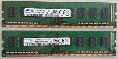KIT 2x 4GB (8GB totali) RAM DDR3 SAMSUNG PC3 12800U 1600MHz M378B5173DB0-CK0 - Immagine 1 di 2