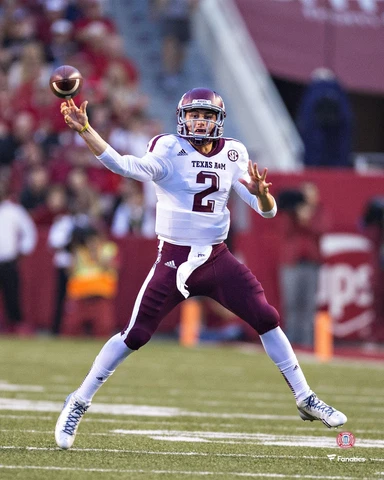 Johnny Manziel Texas A&M Aggies Unsigned Throwing Photograph Cover