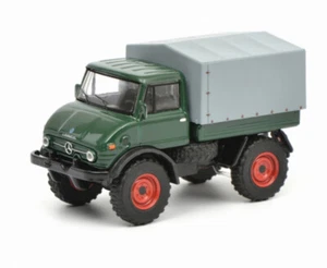 for Schuco FOR Mercedes For Benz For Unimog U406 darkgreen truck 1:64 Model - Picture 1 of 4