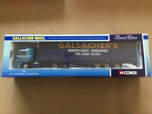 Corgi Modern Truck 75803 MAN F2000 CURTAINSIDE GALLACHER BROS 1:50 - Picture 1 of 3