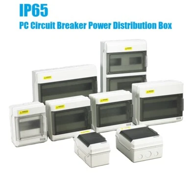 IP65 Electrical Distribution Box Circuit Breaker Power Plastic Junction Wire Box - Image 1 of 4