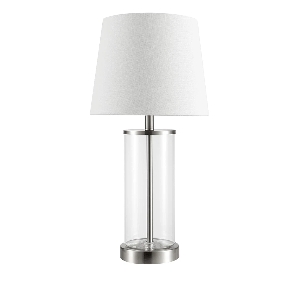Globe Electric 67155 Maya 21" Fillable Table Lamp, Clear Glass and Steel Base... - Image 1 of 4