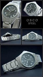 Osco Pilot Style Men's Watch 38 mm Stainless Steel Easy to Read 10 Bar 4783 - Picture 1 of 1