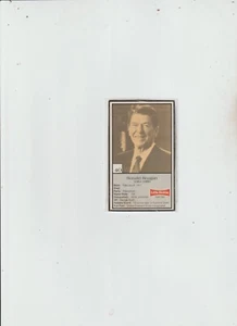 1992 LITTLE DEBBIE SNACK CAKES PRESIDENTS CARD OF RONALD REAGEN #40 - Picture 1 of 1