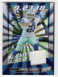 Ezekiel Elliott 2019 Panini Day Football Relic Foil Holo /50 #EE Cowboys - Picture 1 of 1