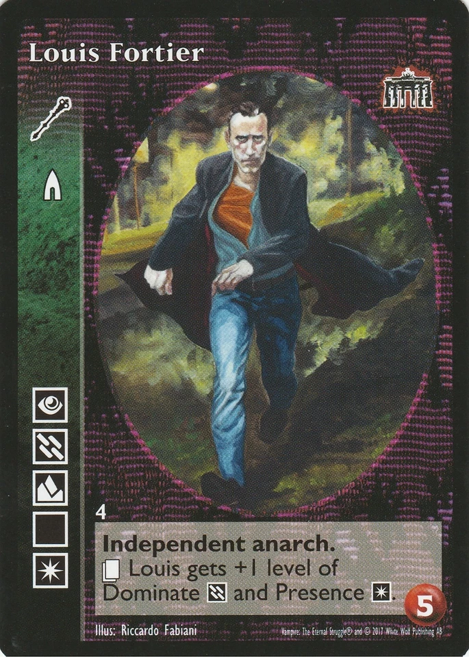 Louis Fortier Advanced x1 Ventrue Anthology VTES Jyhad - Image 1 of 1