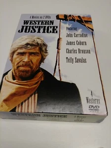 Western Justice DVD 2007 Carradine Coburn Bronson Savalas 4 Movies New - Picture 1 of 1