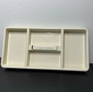 Bandeja de tocador Estēe Lauder vintage de exhibición de perfumes de maquillaje de Nueva York Londres - Imagen 1 de 5