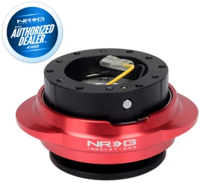 NUEVO NRG LIBERACIÓN RÁPIDA GEN 2.2 CUERPO NEGRO y ANILLO ROJO SRK-220BK-RD + HERRAJES Foto 1 de 4
