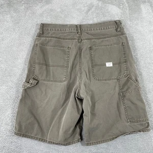 Vintage Y2K GAP Carpenter Shorts Mens 34 Gray Skater Baggy Utility Workwear - Picture 1 of 11