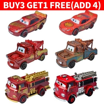 Disney Pixar Cars McQueen Camión de Bomberos Mater 1:55 Diecast Coche de Juguete Niños Regalos Coleccionar Foto 1 de 4