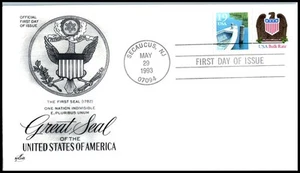 1993 Eagle and Shield Sc 2604 FDC ArtCraft cachet Great Seal of United States UA - Picture 1 of 1