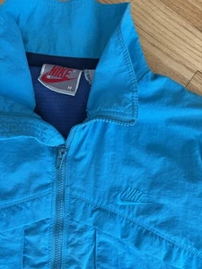 Vintage NIKE Challenge Court Series Jacket Turquois Tennis Flight Medium - Picture 1 of 10