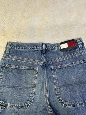 Tommy Hilfiger 32x34 Vintage Wide Leg Carpenter Denim Blue Jeans Baggy Y2K 90s - Image 1 of 4