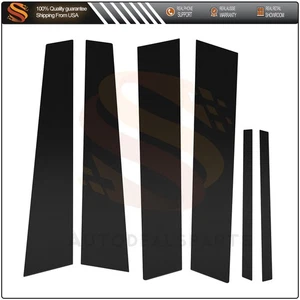 Glossy Cover Black 6pcs Set Door Trim Window Pillar Posts For 06-11 Honda Civic - Picture 1 of 6